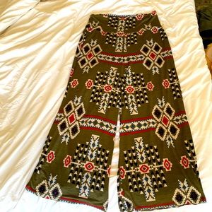 Sievergate Wide Leg Boho Southwest High-Stretch Comfy Pants